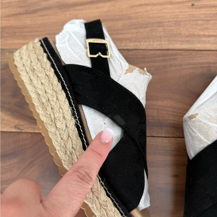 Dr. Scholl's Ember Espadrille Wedge Sandal Size 8