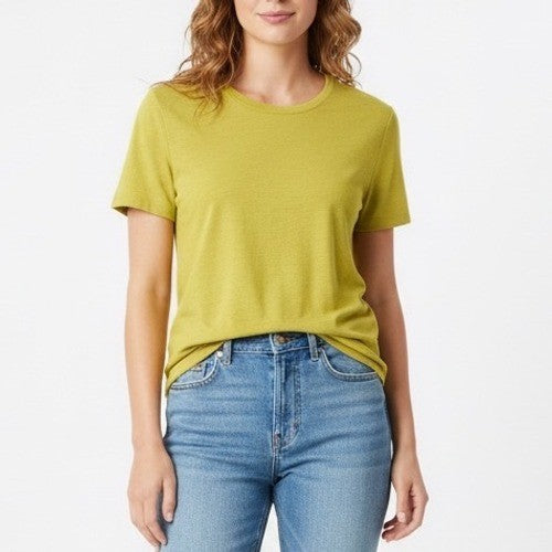 American Giant Women's Classic Cotton Crew Tee USA Made Size XL