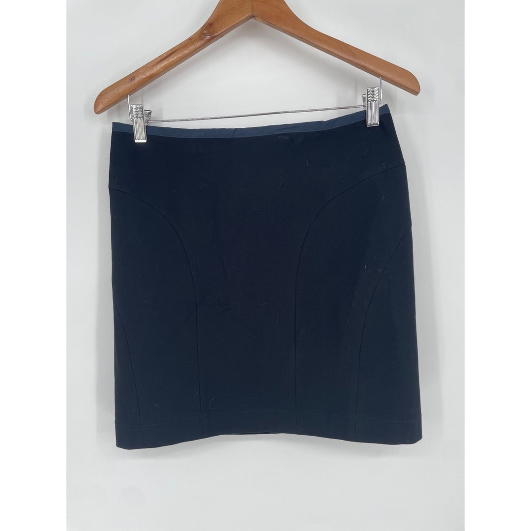 Theory Livia Cupid Black Pencil Skirt Size 6
