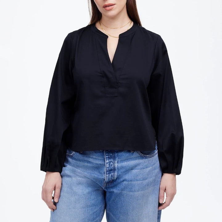 Madewell V-Neck Long-Sleeve Top Size S