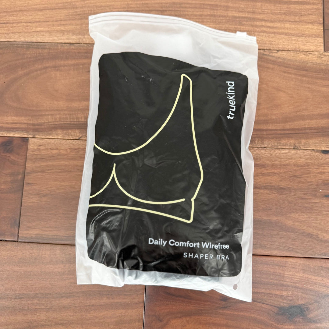 Truekind Daily Comfort Wirefree Shaper Bra 4XL Black New