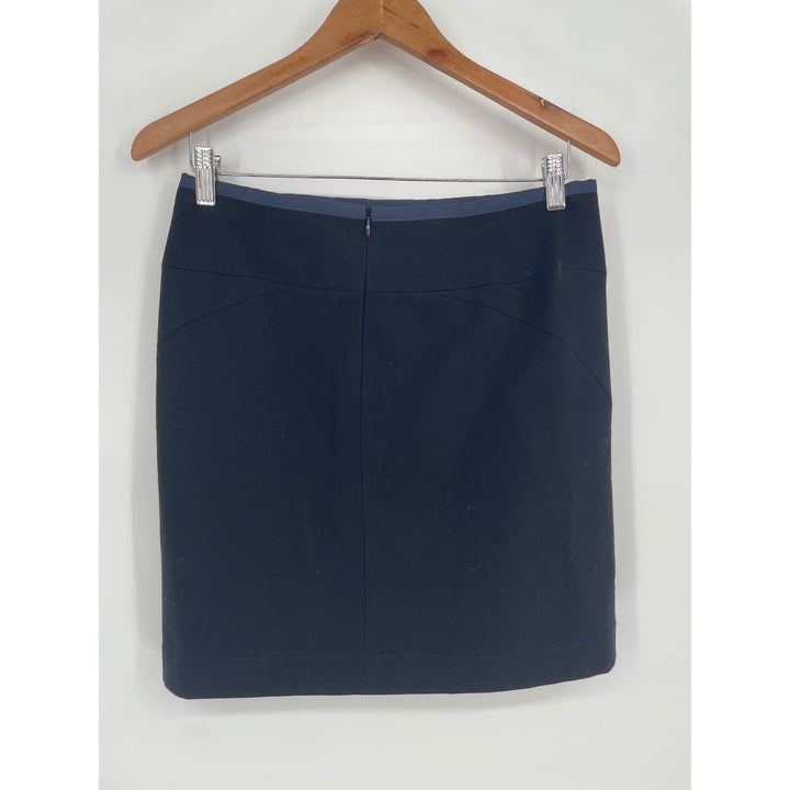 Theory Livia Cupid Black Pencil Skirt Size 6