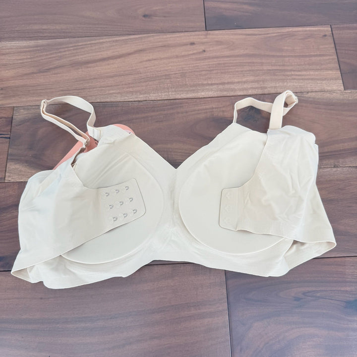 Shapermint Essentials Smoothing Comfort Wireless Bra Beige XL #13402