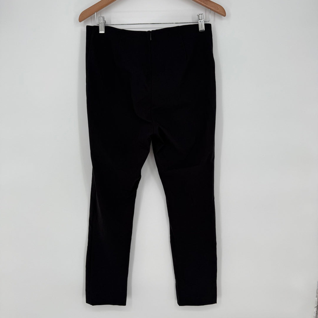 Athleta Black Ponte Knit Slim Leg Ankle Pants Size 10P Career Casual