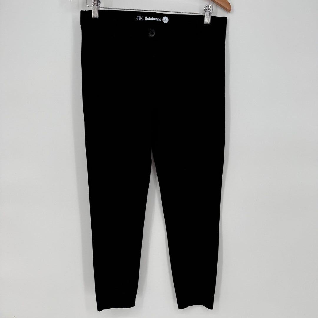 Betabrand Black Dress Pants Petite Medium Stretch Career Casual