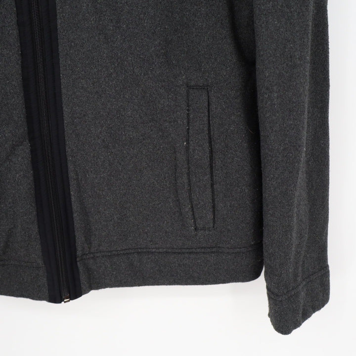 Alfani Mens Regular Fit Charcoal Gray Fleece Lined Hoodie Jacket Size M