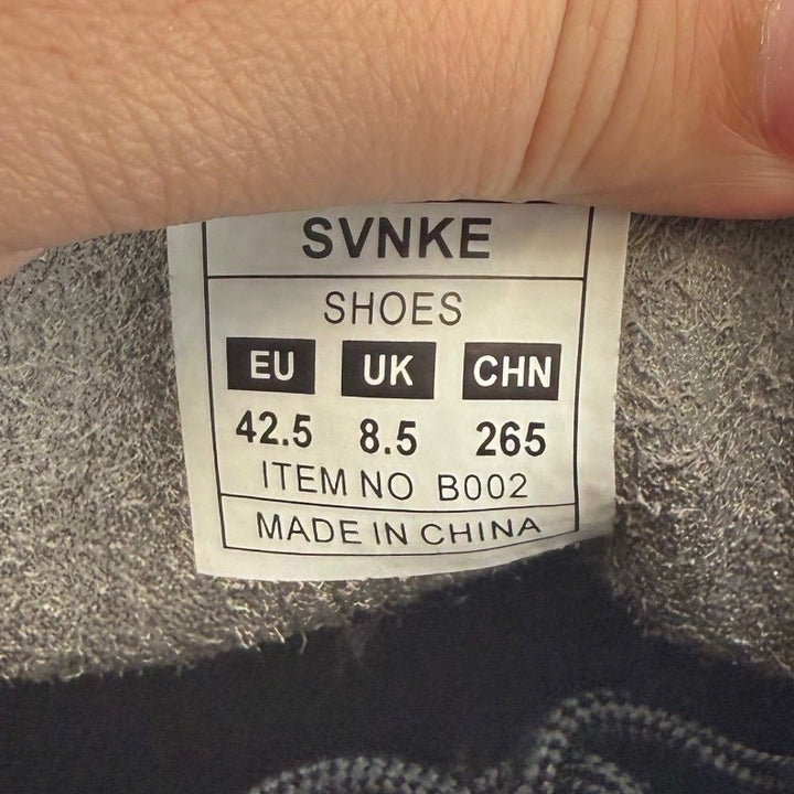 SVNKE Black Knit Sneakers Casual Comfort Walking Shoes