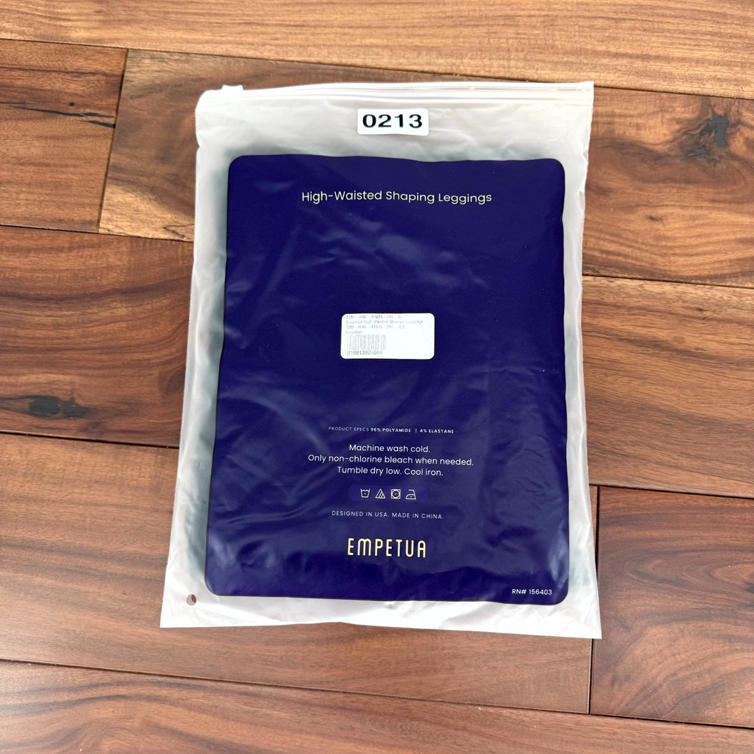 Shapermint Empetua High Waisted Shaping Ankle Leggings Womens 2XL Black Opaque