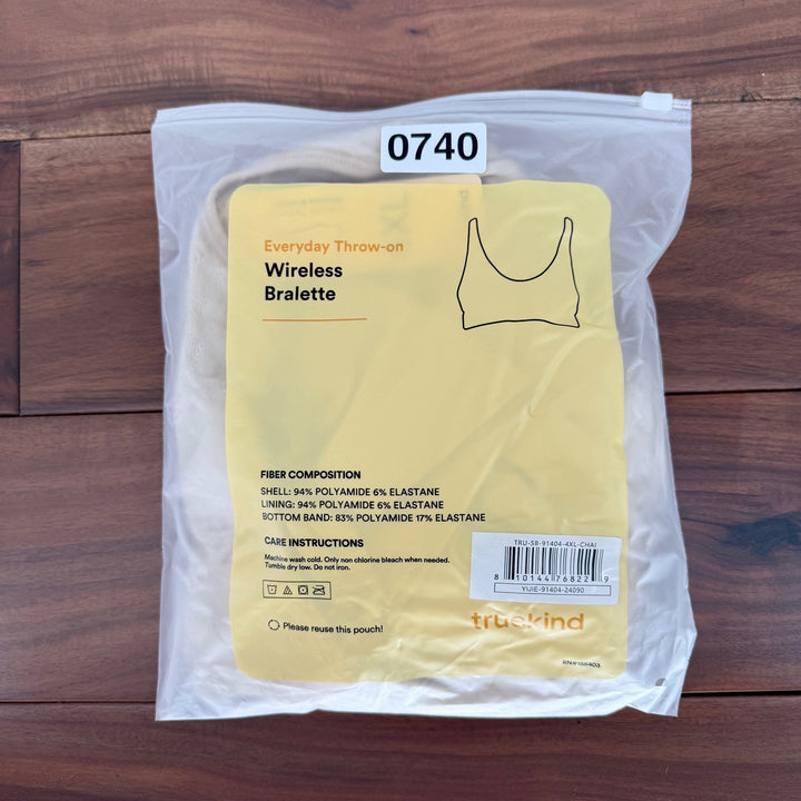 Truekind Everyday Throw-on Wireless Bralette 4XL