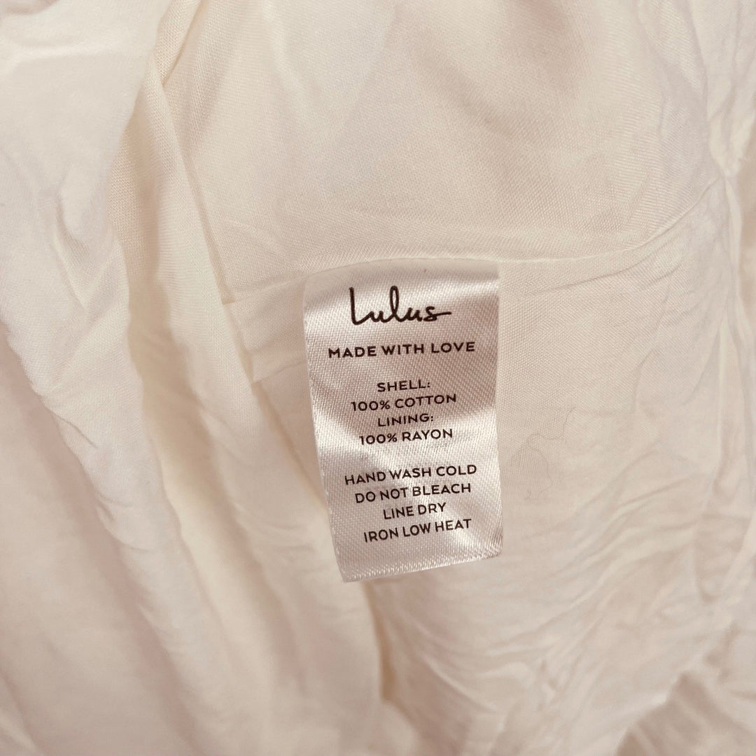 Lulus Sunset By The Sea White Embroidered Tiered Maxi Skirt Size XXL