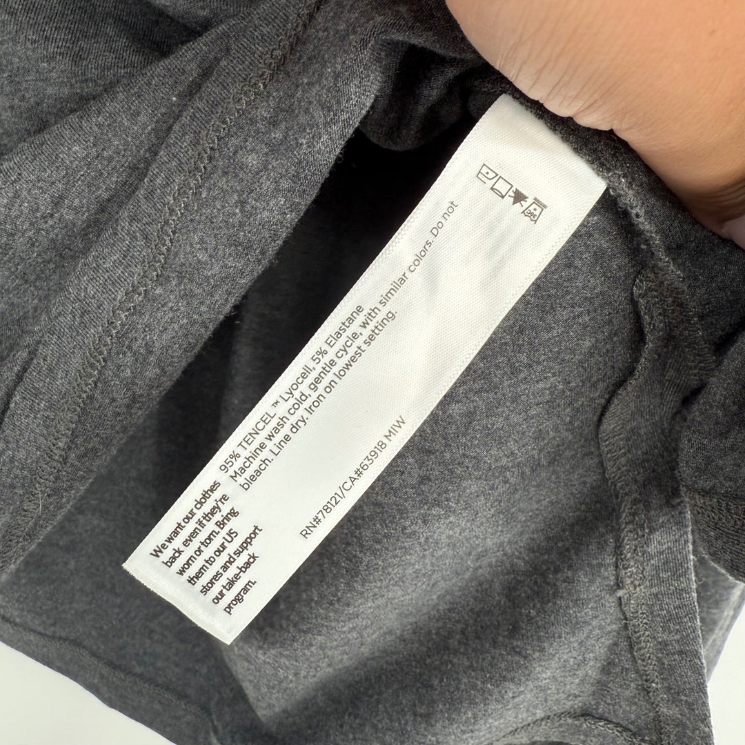 Eileen Fisher Long Sleeve T-Shirt Top Knit Casual Essential Grey Size XXS