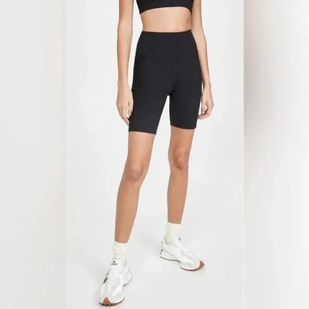 Girlfriend Collective Plum High-Rise Bike Short Size S