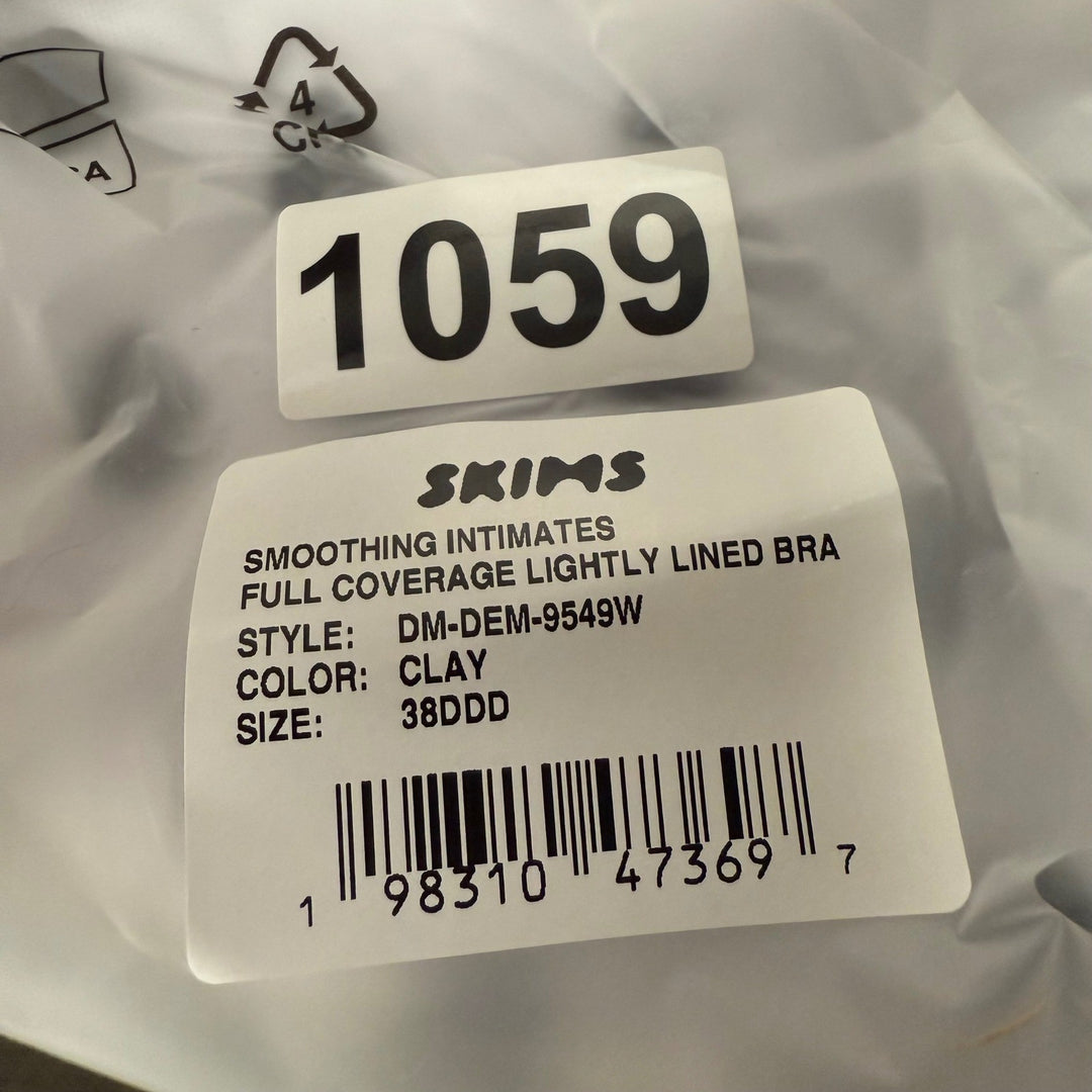 SKIMS Smoothing Intimates Full Coverage Lightly Lined Bra Clay 38DDD