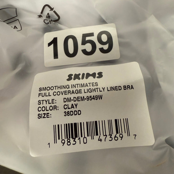 SKIMS Smoothing Intimates Full Coverage Lightly Lined Bra Clay 38DDD