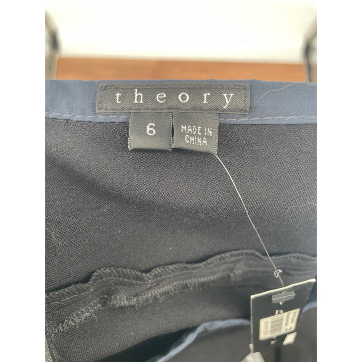 Theory Livia Cupid Black Pencil Skirt Size 6