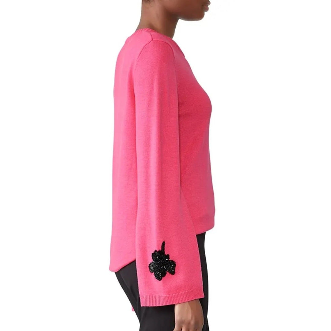 Prabal Gurung X RTR Pink Embellished Sweater Size S