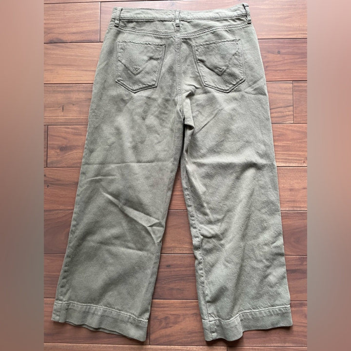 Hudson Holly High Rise Wide Leg Crop Jean Size 28