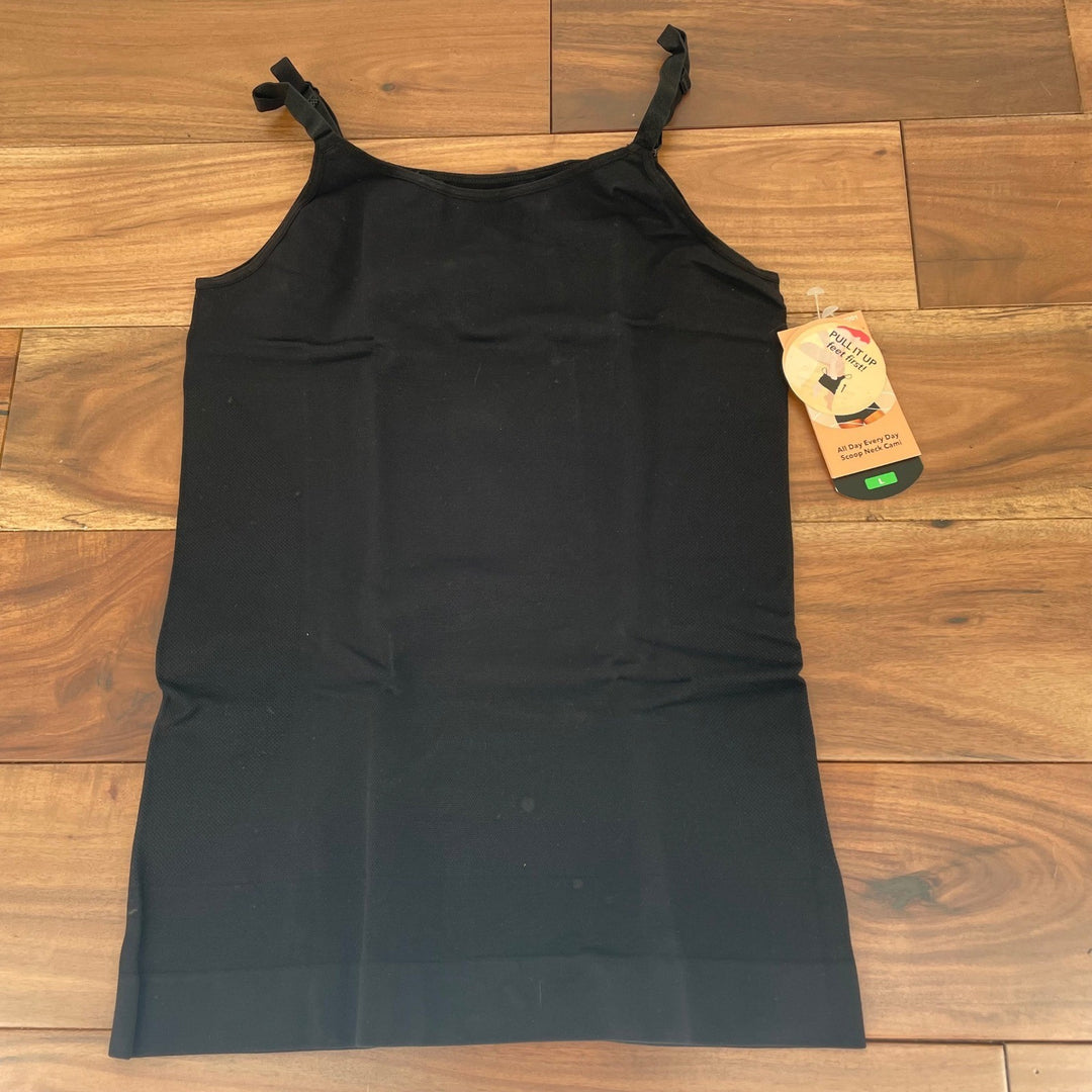 Shapermint Essentials All Day Every Day Scoop Neck Cami Black Size L