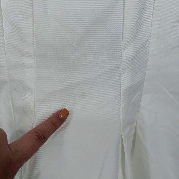 Lulus Pure Hearted White Pearl Square Neck Sleeveless Mini Dress Size XL