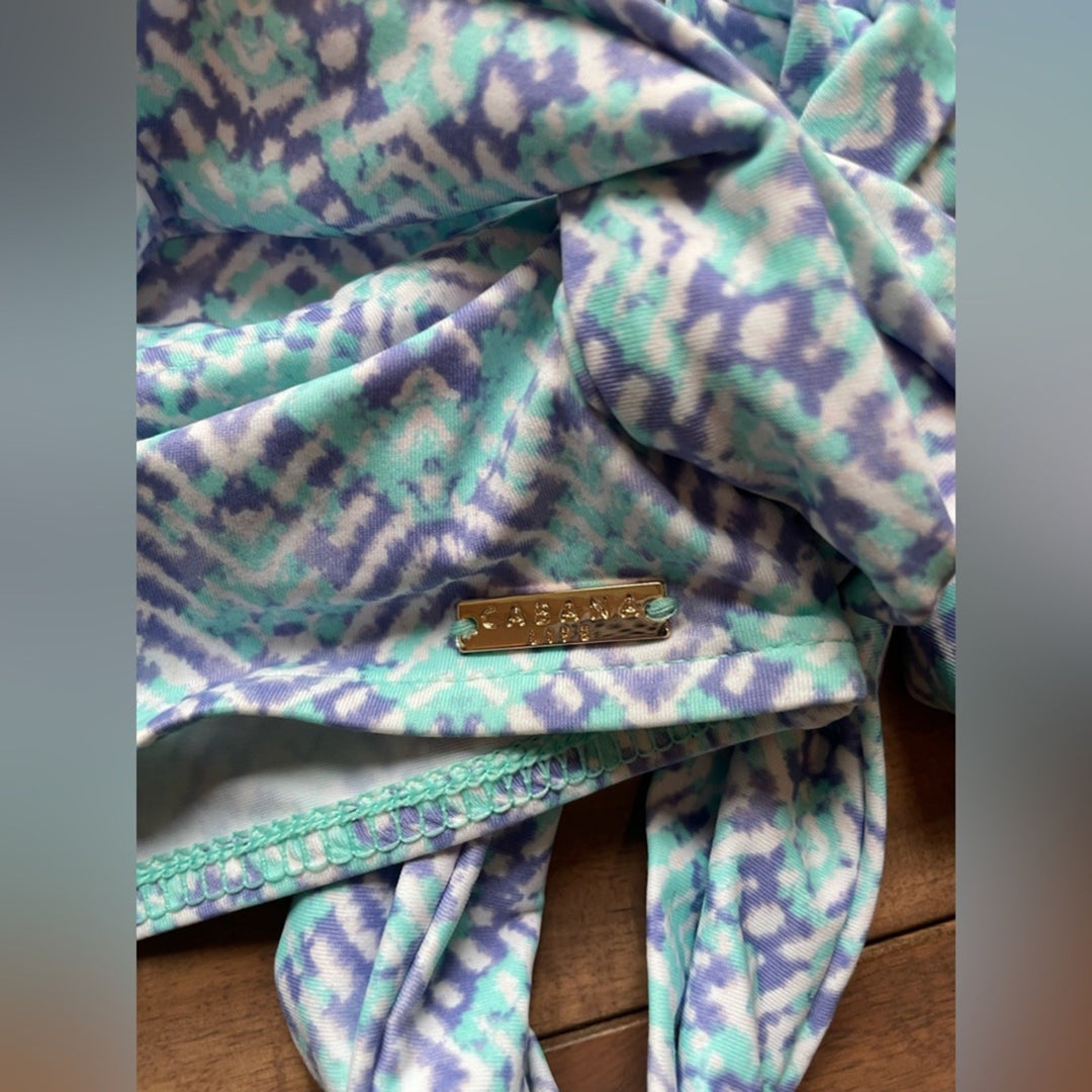 Cabana Life Crop Top With Tie Size M