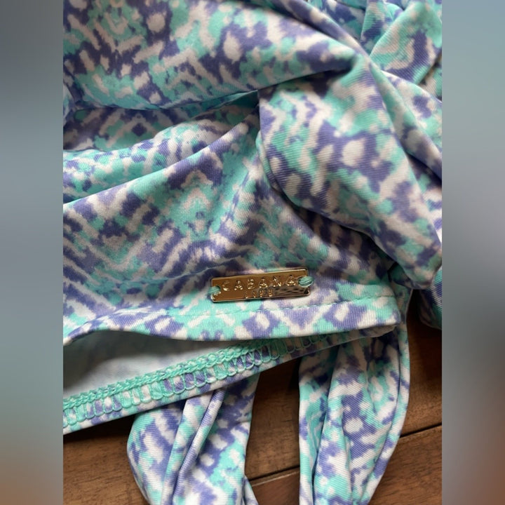 Cabana Life Crop Top With Tie Size M