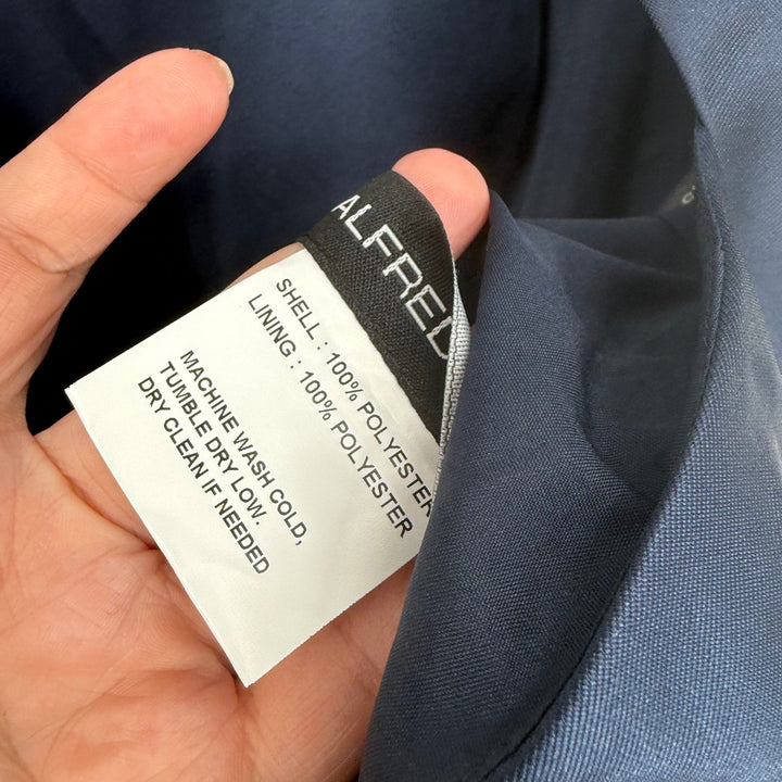 Alfred Sung Jewel Neck Bowed Open-Back Trumpet Dress With Front Slit Size 4