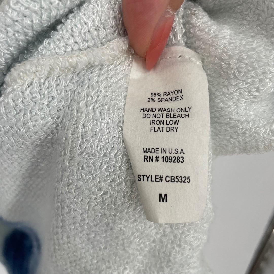 Vintage Havana Tie Dye Lightweight Sweater Top Womens Medium Blue White Duster