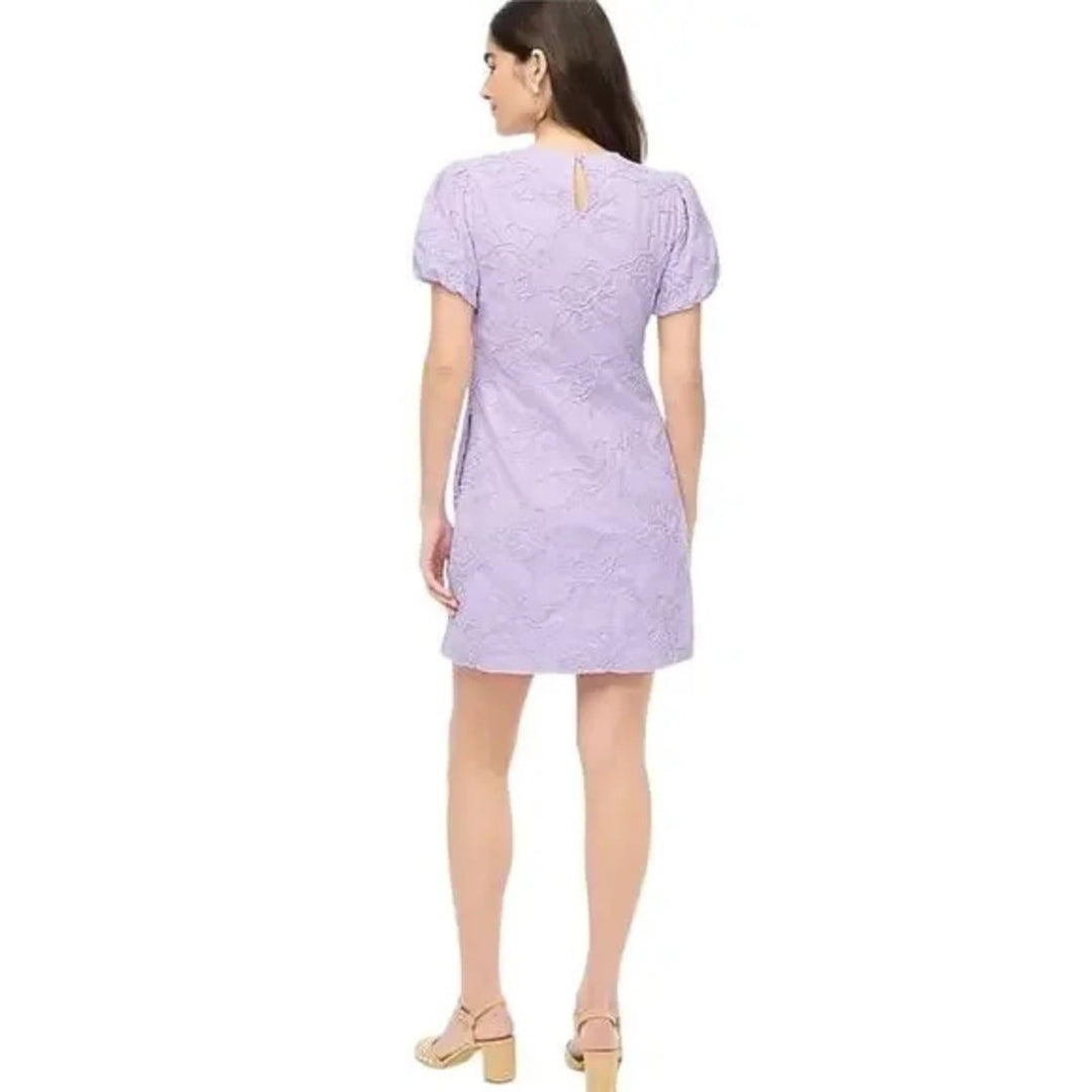 J.Crew Eyelet Puff-Sleeve Mini Dress Size 10