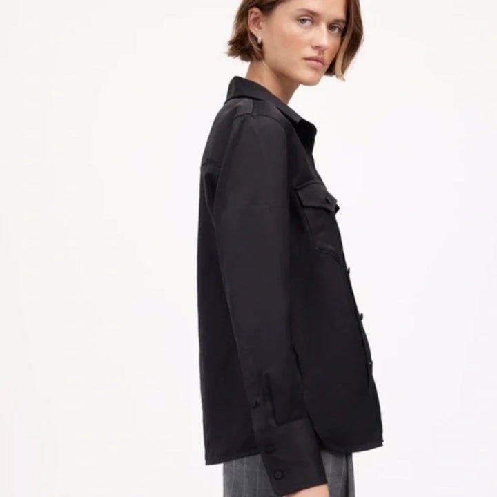 Madewell Western Shirt in Linen Blend Size 4