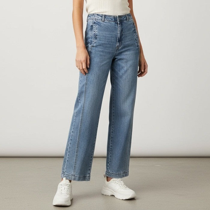 Habitual Denim Jeans Women's Size 4/27 Light Wash High Rise Straight Leg