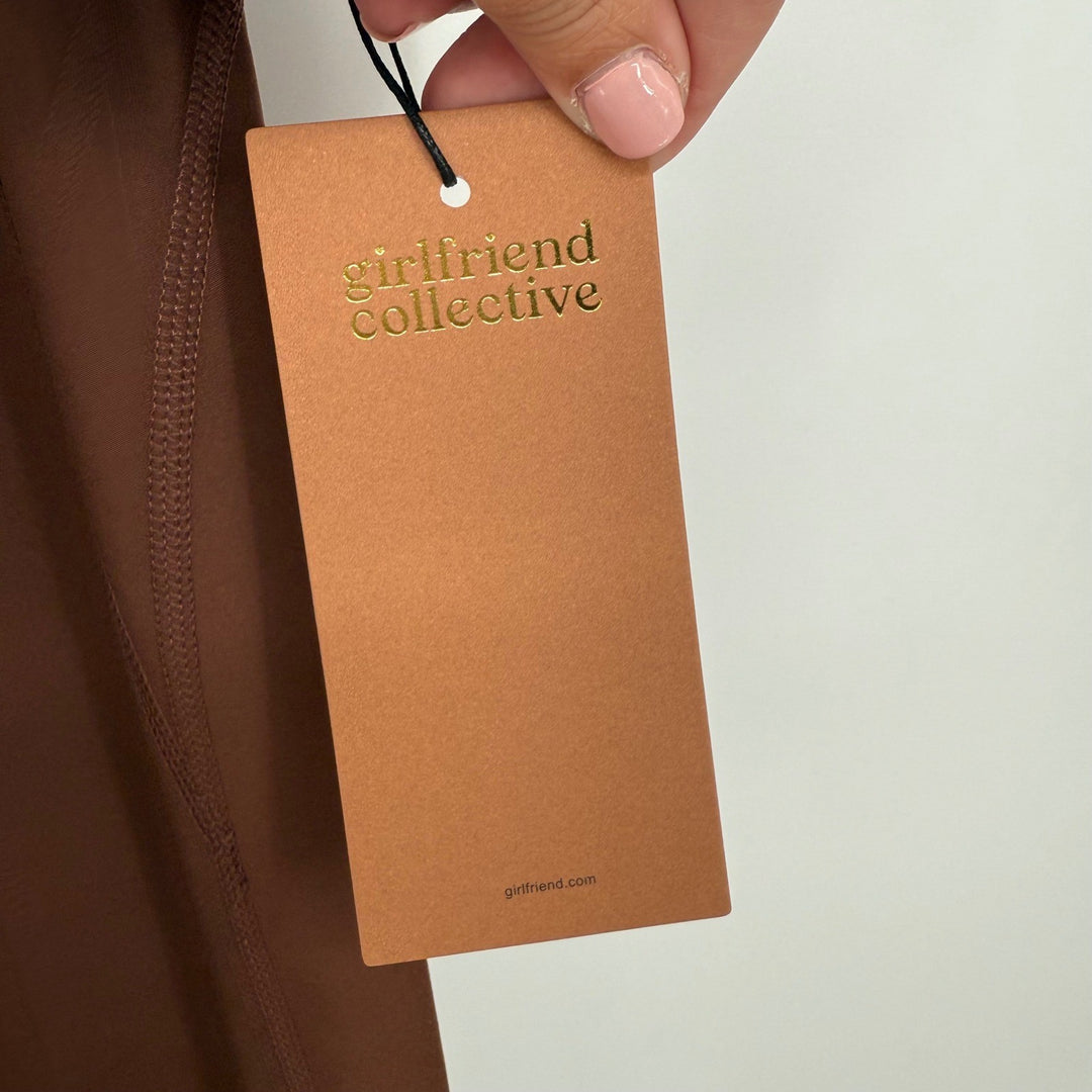 Girlfriend Collective 4008 Brown Recycled Polyester Spandex Leggings Size XS