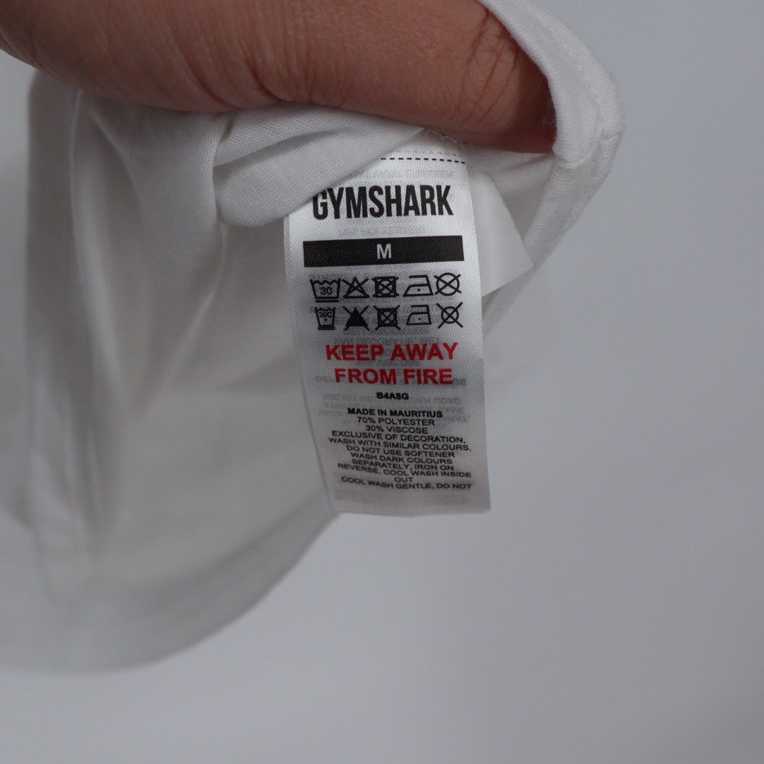 Gymshark Super Soft Cut Out Long Sleeve Top White Athletic Fitness Activewear