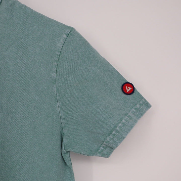 American Giant Teal Washed Cotton Crew Neck T Shirt Size XS Made in USA