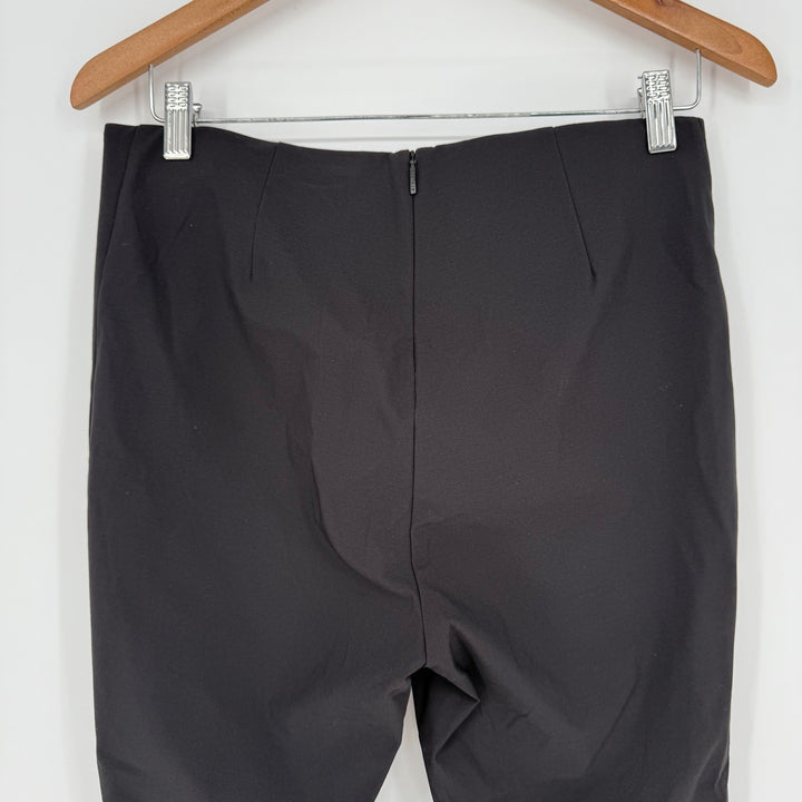 Athleta Black Ponte Knit Slim Leg Ankle Pants Size 10P Career Casual