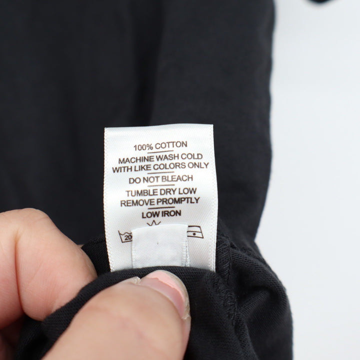 American Giant Classic Crew Neck T Shirt Black Short Sleeve Made in USA Size M