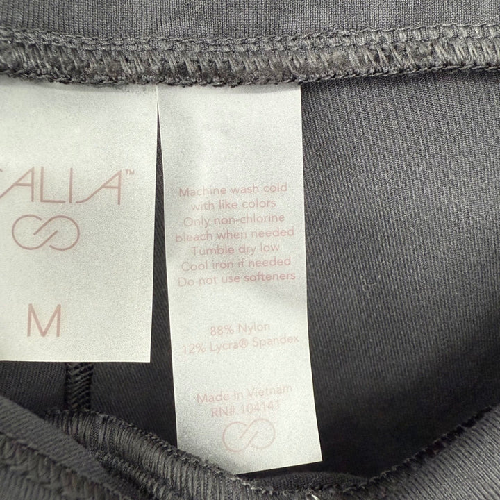 CALLA Black Crossover Waist Capri Leggings Size M Athleisure Workout Fitness