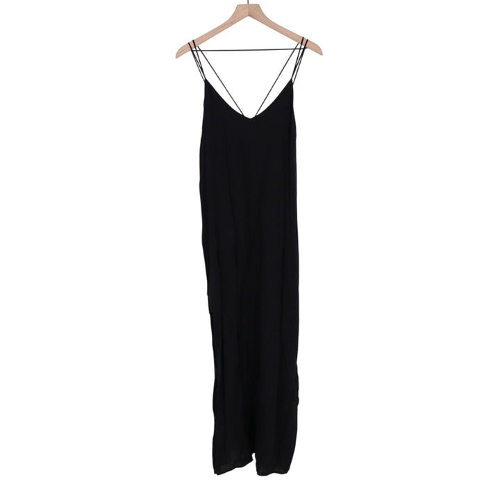 JOES JEANS Black Spaghetti Strap Maxi Dress Size L