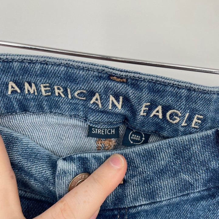 American Eagle Womens Jeans Size 16 Standard Regular Wash Stretch Denim