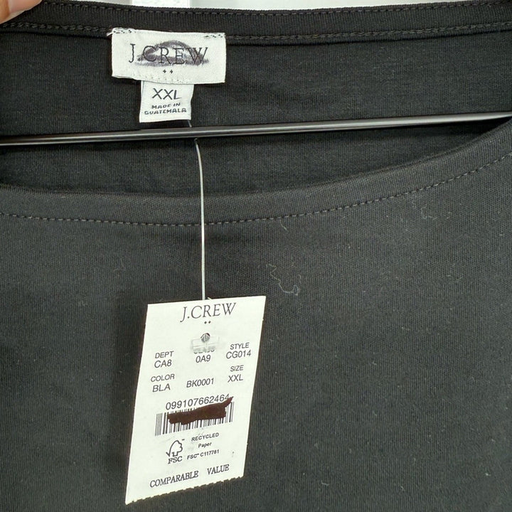 J.Crew Short-Sleeve Ribbed Boatneck Tee Size XXL