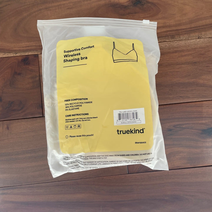 Truekind Supportive Comfort Wireless Shaping Bra L Chai