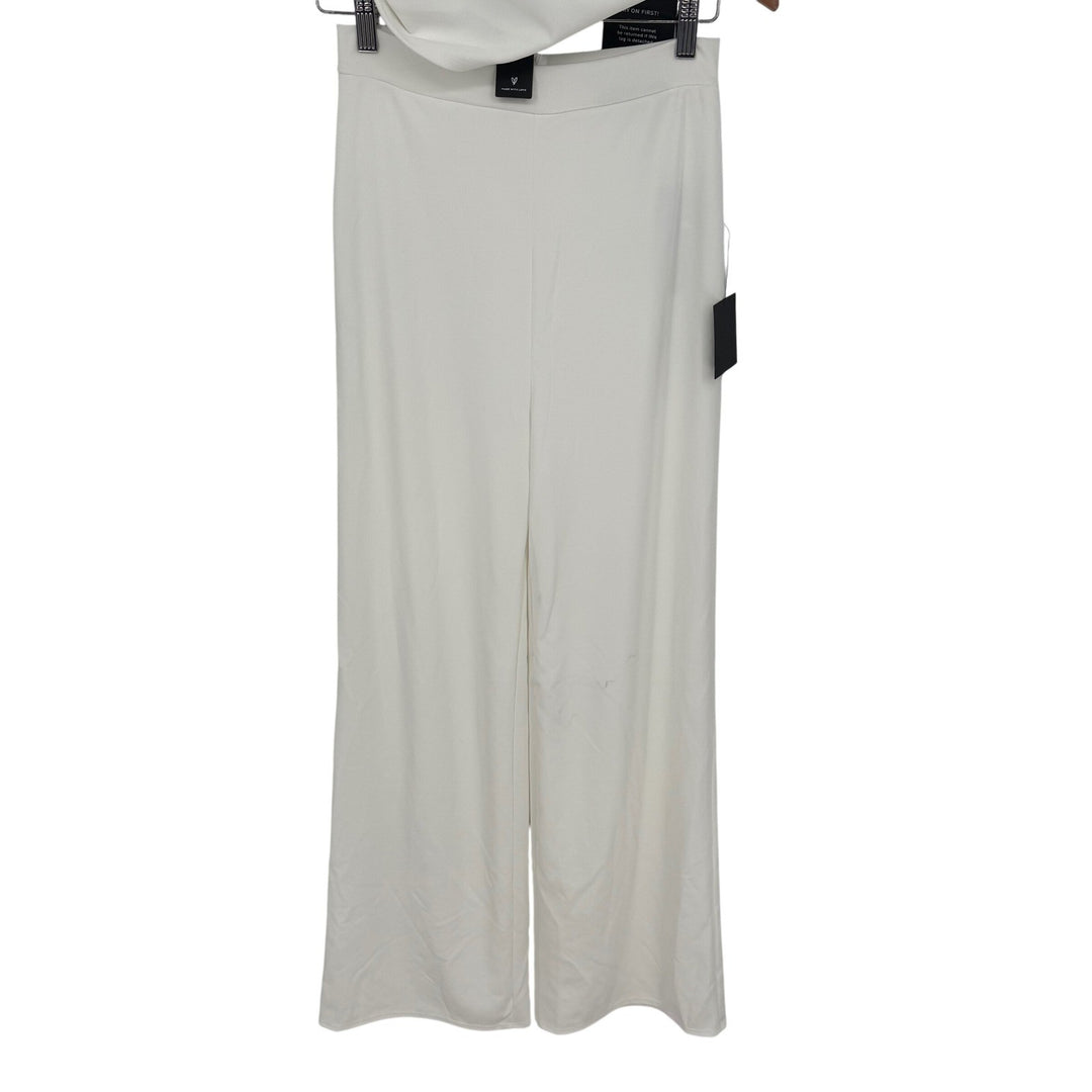 Lulus Only Tonight Ivory Two-Piece Wide-Leg Jumpsuit Size M