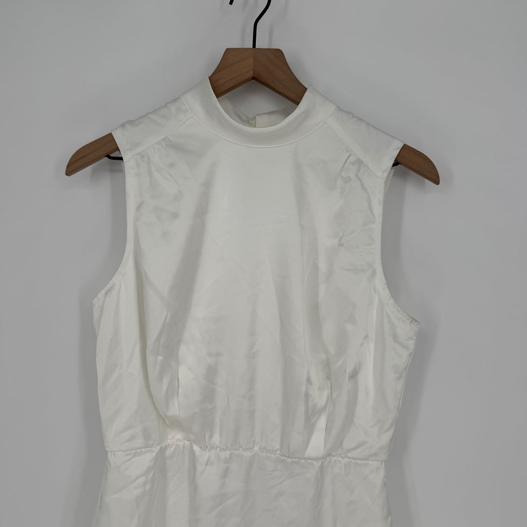 Lulus White Mock Neck Sleeveless Mini Dress Party Cocktail NWT Medium