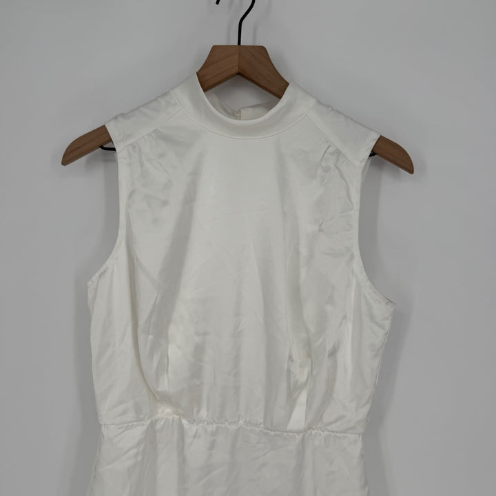 Lulus White Mock Neck Sleeveless Mini Dress Party Cocktail NWT Medium