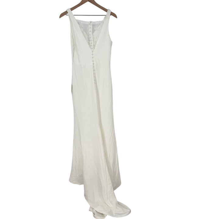 Lulus Long-Lasting Love Ivory Lace V-Neck Mermaid Dress Size M