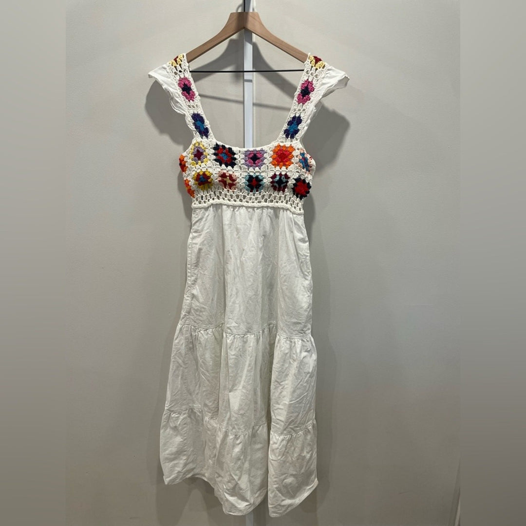 Slate & Willow Crochet Midi Dress Size XS
