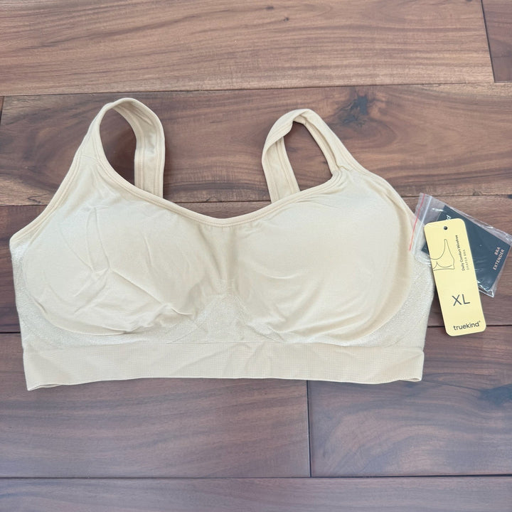 Trukind Daily Comfort Wirefree Shaper Bra Black XL Seamless Smoothing Comfort