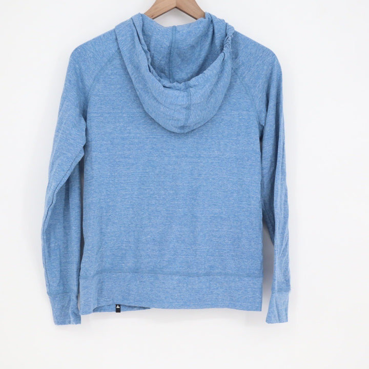 American Giant Classic Full Zip Hoodie Heather Blue Made in USA Women's Size S