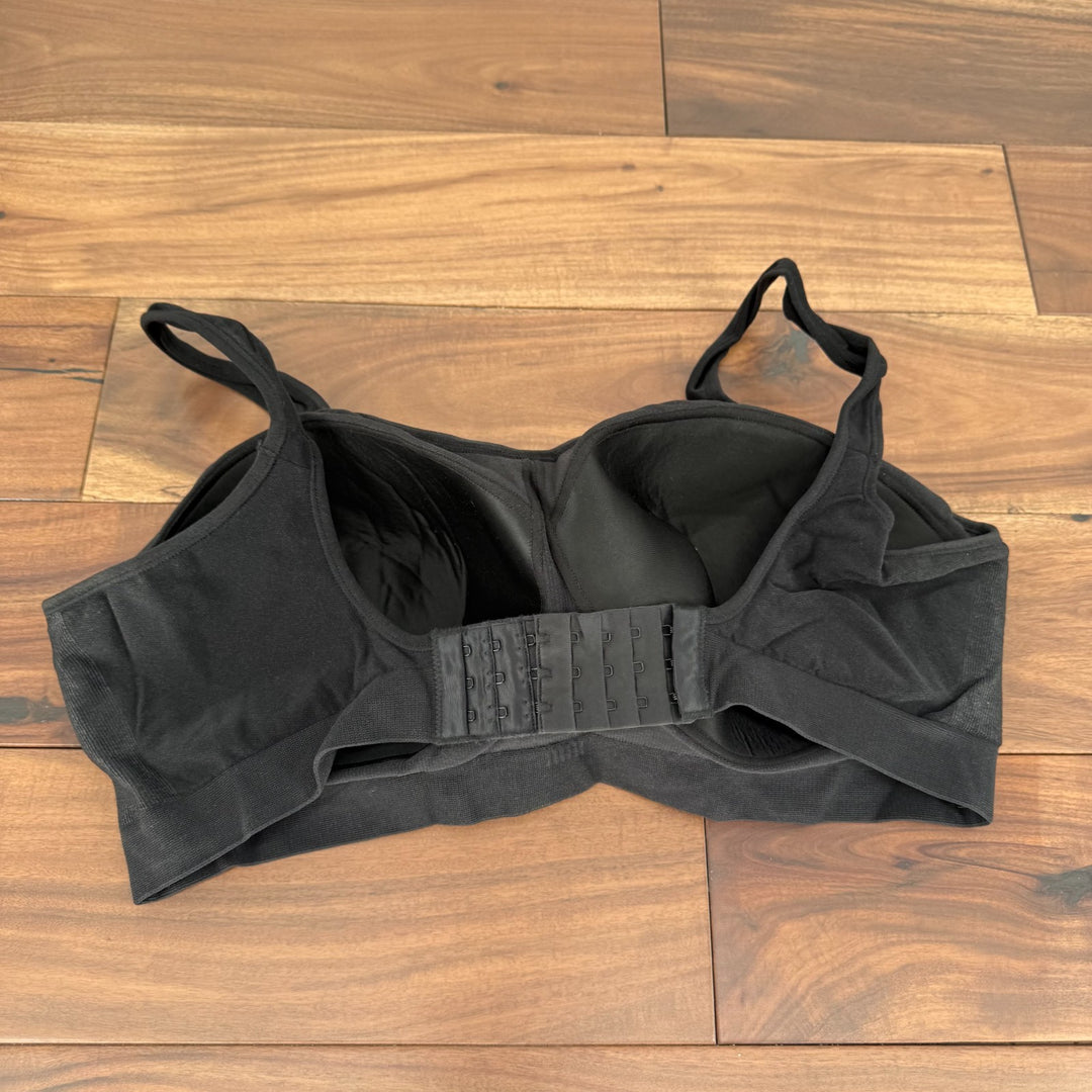 Shapermint Truekind Daily Comfort Wirefree Shaper Bra Women 3XL Black Smooth Fit