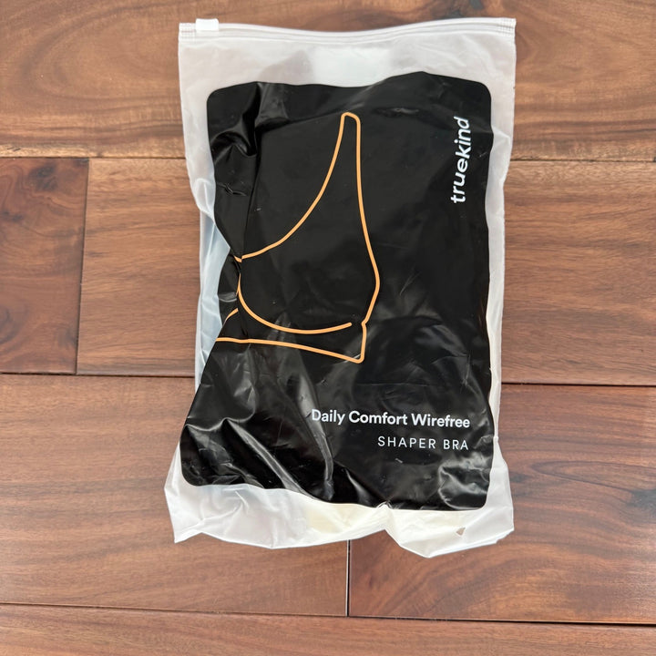 Truekind Daily Comfort Wirefree Shaper Bra Black Large L New