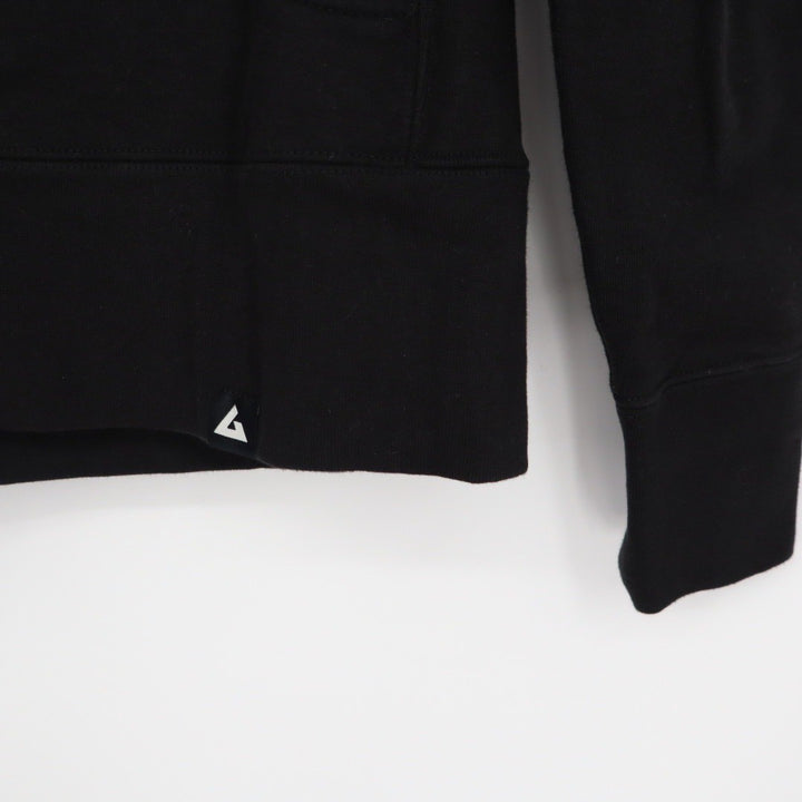 American Giant Womens Black Full Zip Hoodie USA Graphic Fleece Lined Size M